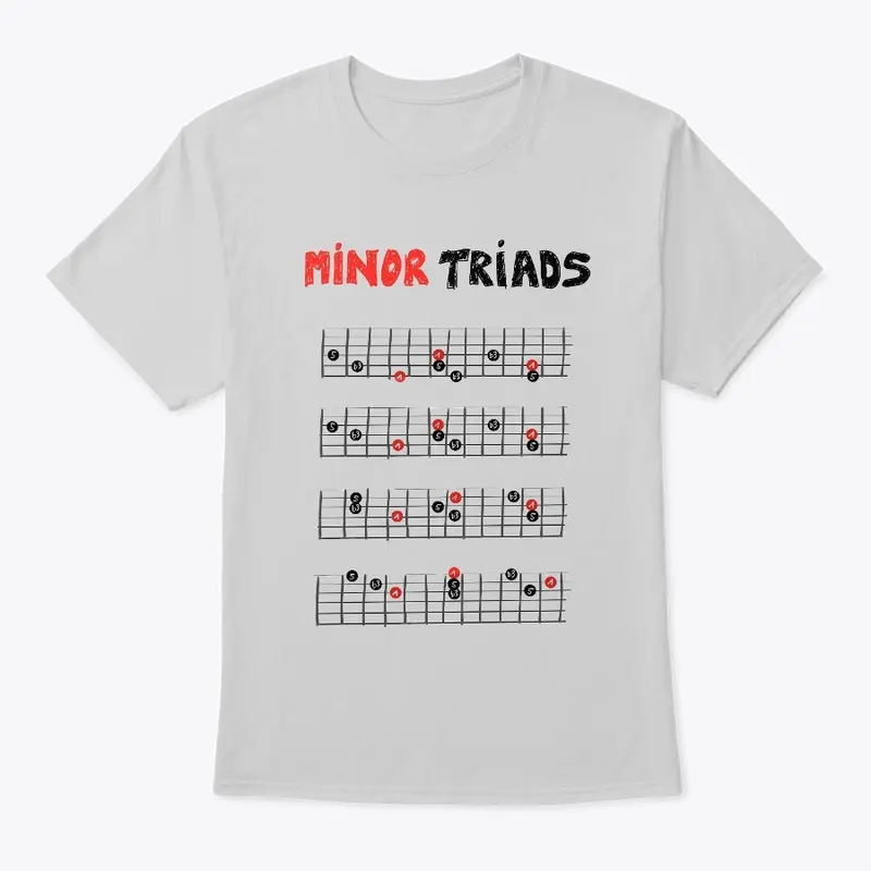 Guitar T Shirt - Minor Triads