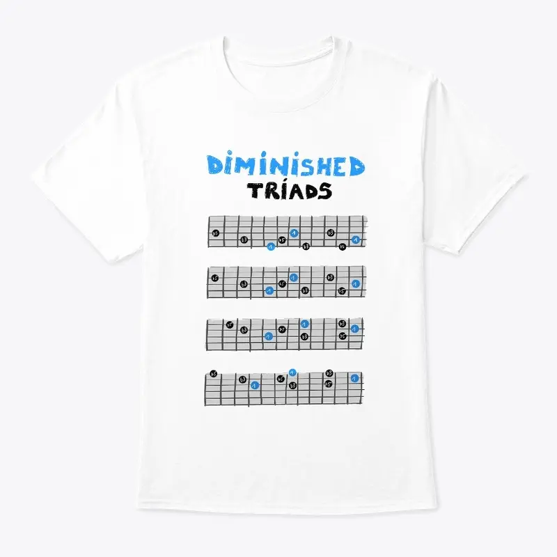 Guitar T Shirt - Diminished Triads