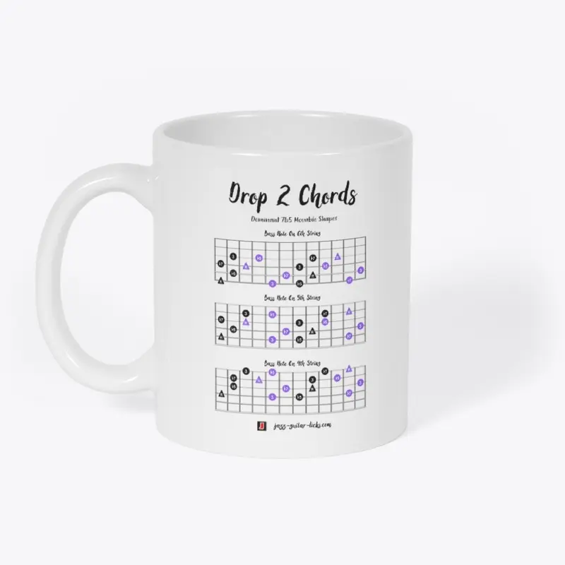 Guitar Mug Dominant 7b5 Chord Shapes