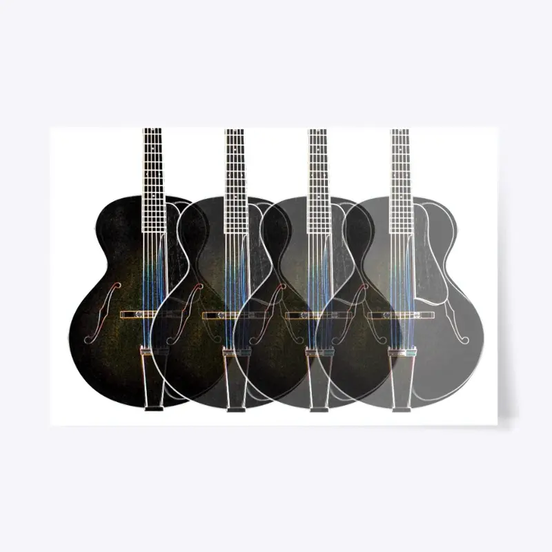 Jazz Guitar Poster Wall Art